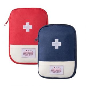 Trousse de Secours Portable,2 Pièces Mini Trousse Premier Secours Vide Sac de Médecine Portable Convient, Mini Trousse de Secours Vide (CHANGWEI UKSTORE, neuf)
