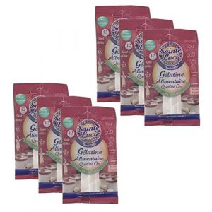 Lot 6x Gélatine alimentaire - Sainte Lucie - sachet 12g (Toilinux, neuf)