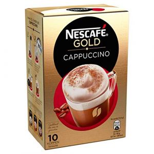 Paquets De Caf&eacute; Instantan&eacute; | Cappuccino Or 10 pi&egrave;ces | Gold Cappuccino 10 pieces | Poids Total 125 grams (Pantry INTL, neuf)