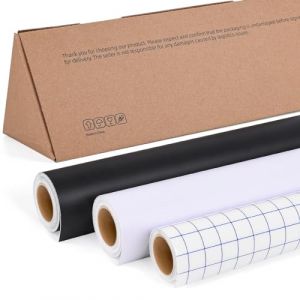 IModeur Lot de 3 rouleaux de film vinyle pour traceur - Noir et Blanc Mat & Papier Transfert - 30,5 x 300 cm - Pour Cricut Machines, Silhouette Cameo, la plupart des machines de découpe (IModeur Europe, neuf)