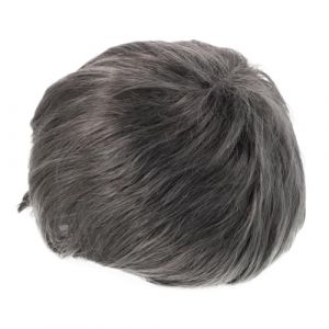 Beaupretty Perruque Grise Courte Femme Boucl&eacute;e Perruque Grise Naturelle Ondul&eacute;e pour Femmes (kiLIHK, neuf)