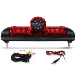 Hodozzy Cam&eacute;ra de Recul pour Ducato Late 3 gen 2006-2017/ Peugeot Boxer 2006-2017/ Citroen Jumper 2006-2017, 720P AHD/CVBS Mode Double Cam&eacute;ra pour Feu Stop Montage Elev&eacute; avec Vision Nocturne, Etanche (Hodozzy Store, neuf)