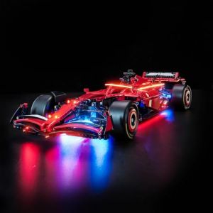 Kit d'&eacute;clairage LED compatible avec Lego Ferrari SF-24 F1 Car 42207 (pas de mod&egrave;le), kit d'&eacute;clairage d&eacute;coratif compatible avec Lego Ferrari SF-24 F1 Car Jouet cr&eacute;atif (BrickBling Lighting, neuf)