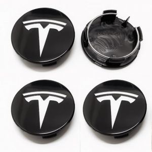 4 pcs Cache Moyeu pour Tesla Model 3 2020-2024 56mm Capuchon Central Modification Enjoliveur Centre de Jante Capuchons Plastique ABS Cache-Moyeu,A (陈真艺, neuf)