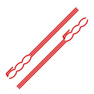 2 Pcs Autocollant de carrosserie portes latérales, Asudaro Auto-adhésif Autocollant de Jupe à Rayures Latérales de Porte de Voiture en PVC Bande Latérale De Carrosserie Compatible With 500 (Amorar, neuf)