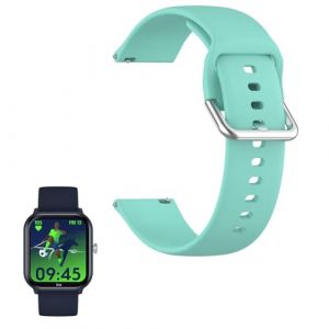 YANGC Compatible pour Mode Silicone Classique Bracelet De Remplacement Compatible pour ICE-WATCH Montre Connect&eacute;e enfant ICE smart junior 2.0 1,75 Pouces (Vert) (SkyBand, neuf)