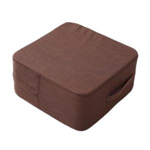 Coussins lavables en coton et lin oreiller de sol carré multicolore à la mode avec une élasticité élevée pour la formation de chaise de siège intérieur de gymnase, 40x40x18 cm (zhejhsn, neuf)