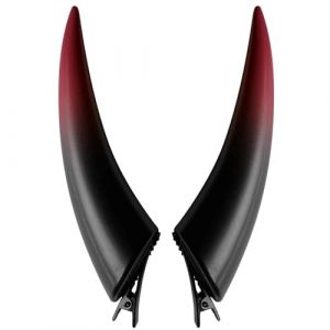 Clip sur cornes de diable, cornes de diable gothique, costume de diable pour femme, bijou de tête de vampire démon pour femme, serre-tête de vampire, pinces à cheveux d'Halloween, cornes de diable (ruixjz, neuf)