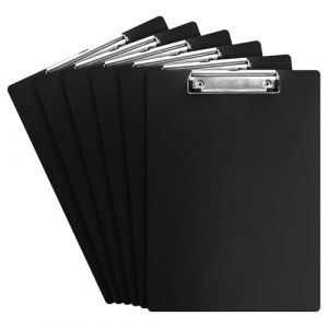 6 Pi&egrave;ces Porte bloc A4, Porte document A4 avec pince, de Suspension R&eacute;tractable, mati&egrave;re plastique, clipboard support feuille pour L'&eacute;cole, La maison, Le Bureau (ALBINCA LUCMAR S.R.L., neuf)