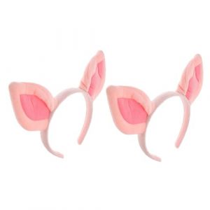 SAFIGLE 2pi&egrave;ces Bandeaux Oreilles De Cochon Pour Cosplay Accessoires De D&eacute;guisement Et F&ecirc;tes Costum&eacute;es Serre-t&ecirc;te Mignon Pour Adolescentes Et Femmes (Grand Di, neuf)