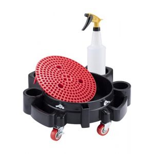 Swellisher Chariot &agrave; seau avec roues &ndash; Seau de lavage roulant avec 5 roues et 2 roulettes verrouillables compatible avec les seaux de 9,5, 12,7 et 19,8 litres (bmippo, neuf)