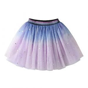 DXTON Fille Jupe Danse Jupe Tutu Princesse B&eacute;b&eacute; Jupe Sequin Ballet Jupe SK255 5-6 Ans (Dxton, neuf)