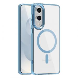 Lunivop Compatible avec Samsung Galaxy S25 Edge Coque Transparente [Compatible avec MagSafe ] Protection Magn&eacute;tique Robuste Antichoc Coque，pour s25 Edge (6.7") Bleu Clair (Lunivop Accessories Inc, neuf)