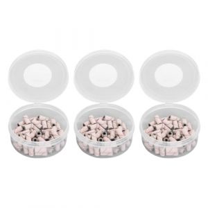 150 pièces bandes de ponçage pour perceuse à ongles, embouts de ponçage professionnels, bandes de ponçage des ongles, ensemble de sable à grain fin grossier 4 couleurs, 80#150#240 (Rose) (Zippowolf, neuf)