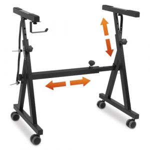 Support de clavier de piano robuste – Support de musique portable réglable pour enfants et adultes, convient aux pianos électriques de 54, 61, 88 touches, support de clavier musical robuste (style Z) (Strich Direct, neuf)