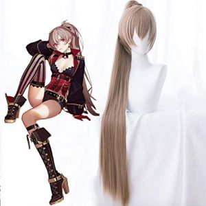 Jeu Azur Lane Cosplay perruques Jean Bart Cosplay perruque belle queue de cheval perruque synthétique cheveux Halloween carnaval fête Jean.Bart perruque (good stuff A, neuf)