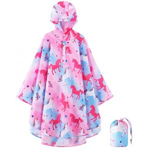 WAWSAM Poncho de Pluie Imperm&eacute;able pour Enfant Gar&ccedil;ons Filles Poncho de Pluie L&eacute;ger (SensDirect, neuf)