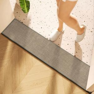 Tapis de Bain Diatomite 25x60cm,Tapis de Douche Antid&eacute;rapant,Tapis de Salle de Bain Absorbant,Tapis Douche S&eacute;chage Rapide,pour Portes de Salle de Bain,Salon (Multicolore C) (QingHuaDM, neuf)