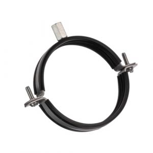 Ø 100mm Collier de Serrage avec Joint en Caoutchouc - M8 / M10 Collier de Fixation pour Tube (H&C Vent, neuf)
