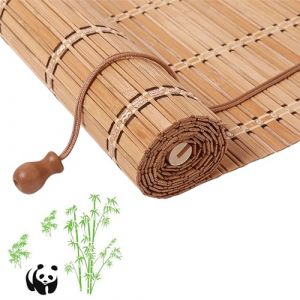 JSDMBD sur Mesure Store Venitien Store Bambou Exterieur Store Occultant Fenetre Tissé à La Main Facile à Installer Convient pour Une Utilisation Intérieure Et Extérieure F+ carbonized Color (LXXDSDDM, neuf)