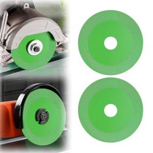 Flintronic 2pcs Disque Coupe Verre, Disque Diamant 115 Carrelage, Disque à Tronçonner Diamant, Disque Carrelage pour Bouteille, Porcelaine, Jade, Granit, Verre (115 x 22.23mm) (XJYEU, neuf)