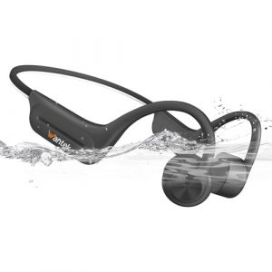 Wantek Casque Conduction Osseuse Open Ear Bluetooth 5.3 sans Fil, Écouteur Natation IP68 Étanche, Mémoire MP3 32G, pour Sport, Natation, Cyclisme, Course à Pied (GrHse-euro, neuf)