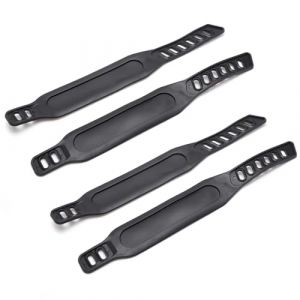 Sangles de Pédale de Vélo d'exercice, 4 pièces Sangles de pédales universelles pour vélo d'appartement, Sangles de Pédale de Vélo, pour Vélo d'Appartement Vélo Cycle, noir, 31 * 4.5cm (TQP CADEAU SARL, neuf)