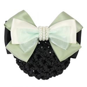 Filet &Agrave; Chignon Pour Femmes N&oelig;ud papillon for coiffe professionnelle d'infirmi&egrave;re de banque d'agent de bord, filet &agrave; cheveux en maille(Colour 1) (jianjizhouquxiaonizikuajingdianshangyouxiangongsi, neuf)