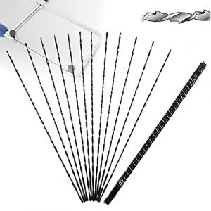 Lot de 12 lames de scie à chantourner - Avec dents en spirale - Pour bois, métal, plastique (04) (yuyte, neuf)