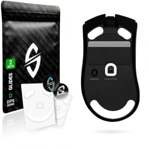 SensoryBoost DPS Glides (Lot de 2) pour Razer DeathAdder V3 Pro - Ultra Rapides, Arrondi, Faible Friction, de Haute Qualité, Durable - Patins de Souris de Rechange, Skates - Accessoires Souris Gaming (SensoryBoost, neuf)