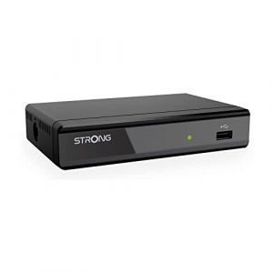 STRONG - Décodeur TNT Full HD - SRT8109 - Fonction Enregistreur - Compatible Normes HEVC265 & Dolby Digital Plus - Port HDMI, Péritel, USB - Guide Electronique des Programmes - Noir (Yeppon, neuf)