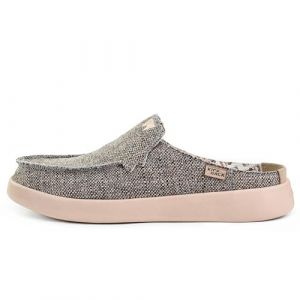 Kickback Barbeach Mule - Mules à Enfiler pour Hommes - Chaussures légères en Toile à Enfiler - Semelles en Mousse Active doublées de Cuir - Chaussures d'été décontractées - Brown - EU44 (Shoe Saloon FR, neuf)