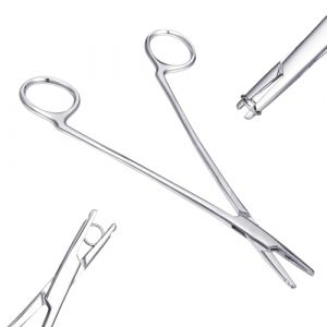 Pince de piercing 2 en 1 pour piercing - Anneau de verrouillage - Pince à charnière imperdable - Anneau ouvert et fermé - Pince pour piercing nasal et oreille (Piercing Jewelry, neuf)