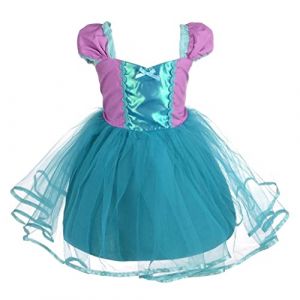 Lito Angels Deguisement Robe en Tulle Sir&egrave;ne Princesse Ariel Bebe Fille, Anniversaire Fete Carnaval Costume Halloween, Taille 12-18 mois (Lito Angels FR, neuf)