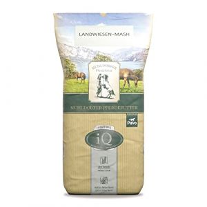 M&uuml;hldorfer IQ Landwiesen-Mash Aliments pour Chevaux, sans c&eacute;r&eacute;ales ni m&eacute;lasse, Riches en Structure, pauvres en Sucre, avec Herbes et Chips de l&eacute;gumes - 12,5 kg (PetVitalShop, neuf)