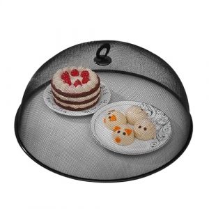 Cloches alimentaires en maille métallique | Filet alimentaire pour l'extérieur | Couvercle en maille avec poignée pour camping, pique-nique en plein air, réunions de famille, fêtes entre amis (feipaishanshan, neuf)