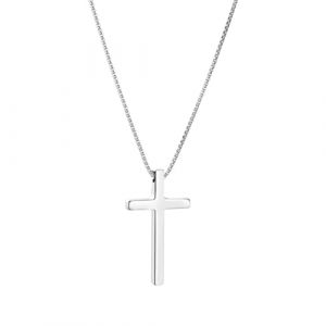 MIRKUZI Colliers pour homme Collier croix, collier croix homme, collier pendentif croix homme en acier inoxydable, chaîne argent avec pendentif croix, chaîne argent homme (HU  YIFENG UK SHOP, neuf)