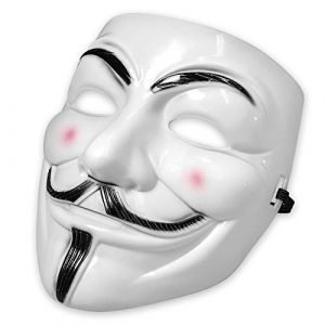 Boolavard Masque de Pirates Informatiques V pour Vendetta Masque de Visage d'Halloween Costume Cosplay Party (Boolavard, neuf)