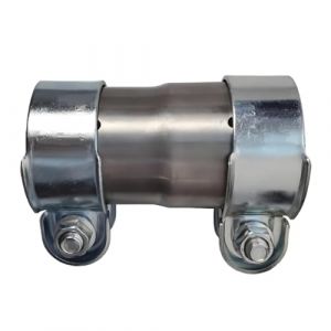 LKRXW Raccord R&eacute;ducteur pour Tuyau d'&eacute;chappement 51mm &agrave; 55mm Connecteur de Tuyau Collier &eacute;chappement Tuyau de Raccordement R&eacute;ducteur Acier Inoxydable Collier de Serrage R&eacute;duction (LKRXW, neuf)
