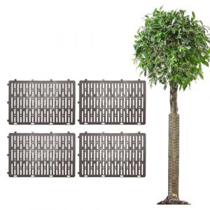 BAOSROY Protecteur de Tronc d'arbre,4pcs Protecteur d'arbre,Protecteurs Plantes Troncs D'arbres,Garde d'arbre Plastique,Maille Pépinière Extensible,Protection,Baumstammschutz, Kunststoff-Baumschutz (Poseidoneye, neuf)