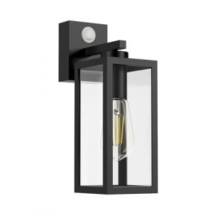 K-Bright Lampe Ext&eacute;rieur D&eacute;tecteur de Mouvement luminaire LED Lampe Murale &Eacute;tanche IP65,appliques murales Lanterne classique, terrasse jardin all&eacute;es escaliers Luminaire Ext&eacute;rieur Noir (K-Bright Store, neuf)