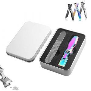 Steadily Nail Clippers, Portable Ultra Sharp Nail Clipper, Stainless Steel Splashless Nail Clippers, Professional Nail Clippers, Multifunctional Nail Clippers(Colorful With Packaging Box) (shoucheng666, neuf)