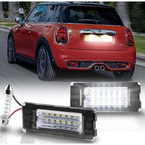 OZ-LAMPE Pi&egrave;ces Plaque d'immatriculation de Voiture de LED,&Eacute;clairage de Plaque Immatriculation G&eacute;n&eacute;rale de Voiture IP67 &Eacute;tanche pour BMW MINi Cooper R56 (gempro carparts, neuf)
