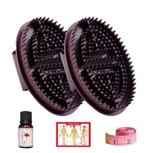 Peigne de massage ergonomique - Brosse professionnelle m&eacute;ridienne - Brosse &agrave; cheveux confortable - Stimulateur de circulation s&ucirc;r, outil de relaxation durable, brosse th&eacute;rapeutique du cuir chevelu (quzasdgy, neuf)