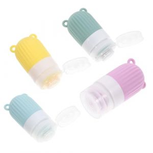 OATIPHO Flacons De Voyage En Silicone 30 Ml Lot De 4, Faciles &agrave; Nettoyer Et Remplir, Souples, Pour Shampooing Et Apr&egrave;s-shampooing, Usage En D&eacute;placement (Tsun Ki-sung, neuf)