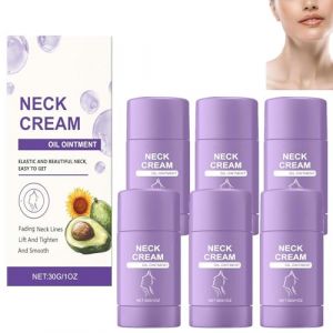 Bâton de soin du cou, crème de soin du cou, bâton raffermissant pour le cou, bâton de lifting du cou pour femmes, hydratant et raffermissant, raffermissant la peau affaissée (6pcs) (doushangdianzi, neuf)