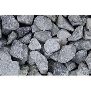 Gartenwelt Riegelsberger Gravier décoratif Gris 50-70 mm 25 kg Sac de remplissage de gabions Décoration de jardin (Holzmarkt Riegelsberger, neuf)