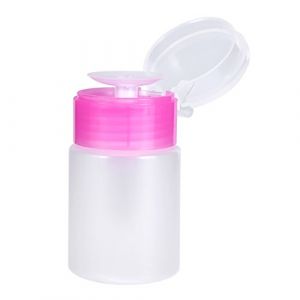 Flacons &agrave; Pompe de Voyage pour Articles de Toilette, 2 Couleurs 60 Ml Distributeur de Pompe Nail Art Dissolvant Liquide D'alcool Nettoyant Bouteille en Plastique Vide pour (Rose) (Rammeoy, neuf)