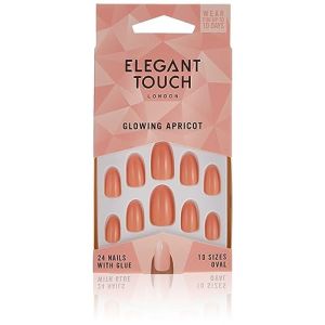 Polished Colour 24 Nails With Glue Oval Glowing Apricot (Itineraire beaute, neuf)