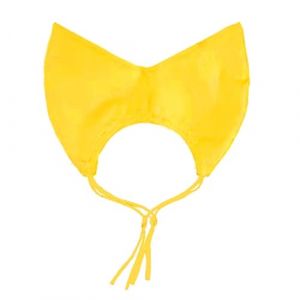 Shienfir Bonnet de douche réglable et étanche pour chat avec cache-oreilles pour le bain, le toilettage - Jaune (strimusimak, neuf)